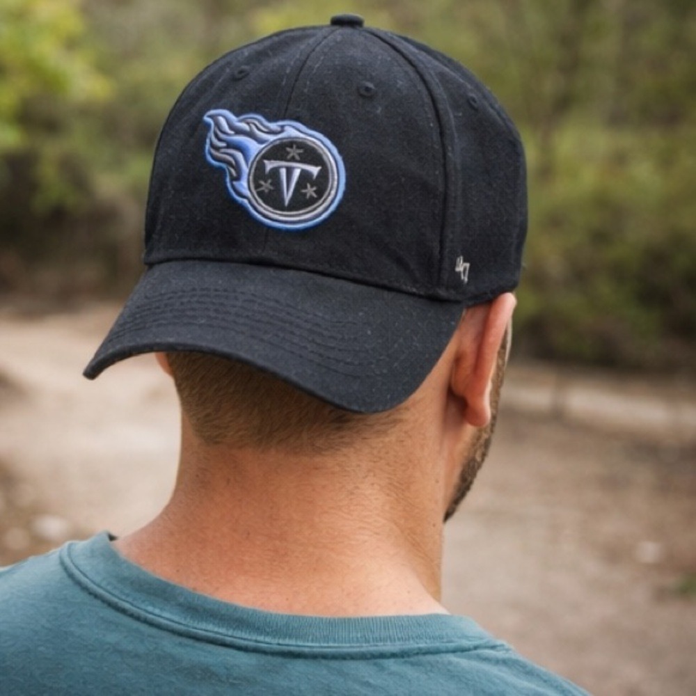 NFL Tennessee Titans Black Adjustable Snapback Cap Unisex Adult Football Hat